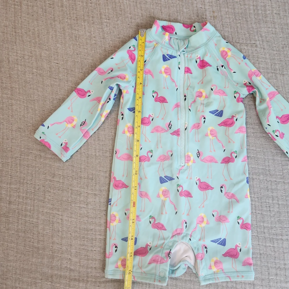 Janie & jack Flamingo Print Kids Swimwear size 6 to 12 months